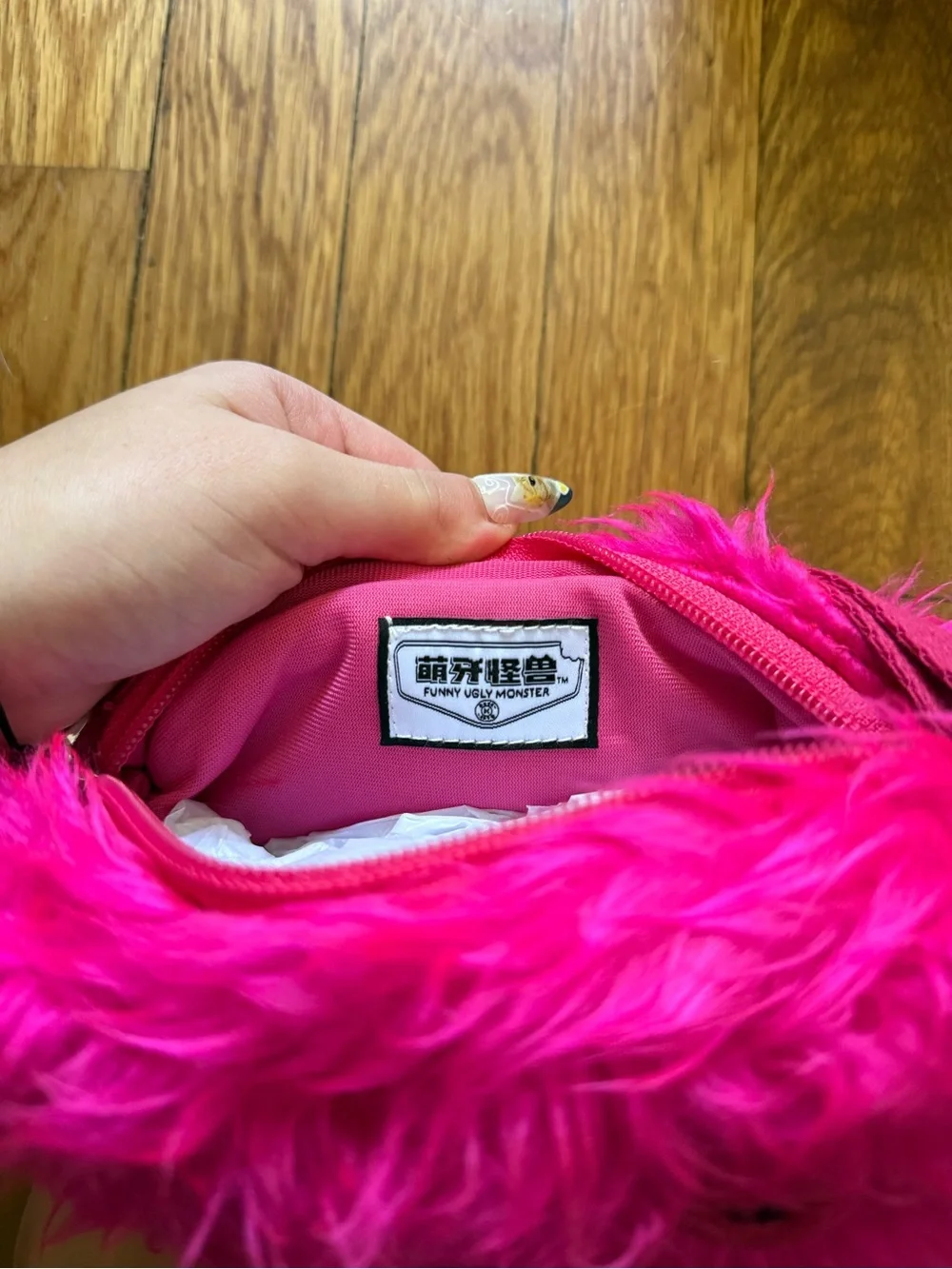 Hot Pink Fuggler Crossbody Bag